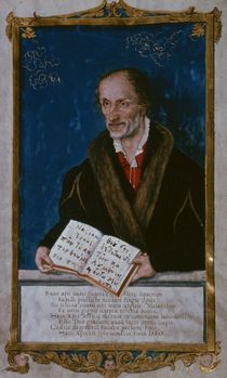 Portrait of Philipp Melanchthon von Lucas the Younger Cranach