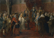 Silesian homage scene, 1855 by Adolph Friedrich Erdmann von Menzel