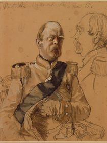 Prince Otto von Bismarck, 1865 by Adolph Friedrich Erdmann von Menzel