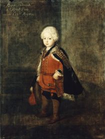 Prince Augustus William aged four by Antoine Pesne