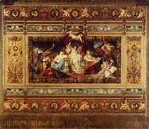 Design for the curtain at the Dresden opera by Ferdinand Keller