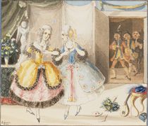Characters from 'Cosi fan tutte' by Mozart by Johann Peter Lyser