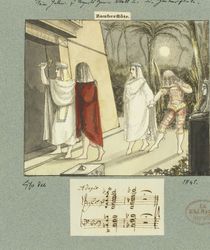 Illustration for Mozart's 'The Magic Flute' by Johann Peter Lyser