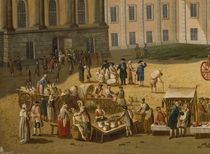Market in the Alter Markt, Potsdam, 1772 von Carl Christian Baron