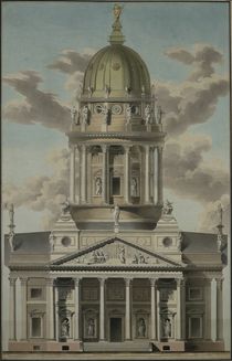 The German Cathedral on the Gendarmenmarkt by G.F. Kluge