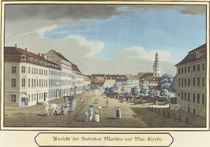View of the Hackescher Markt and the Church of St. Mary by German School