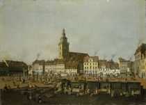 View of the Neue Markt with St. Mary's Church by Karl Friedrich Fechhelm