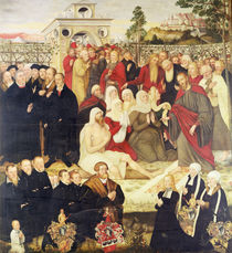 Reformers' group at a miracle by Lucas the Younger Cranach