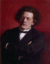 Portrait of Anton Grigoryevich Rubinstein by Ilya Efimovich Repin