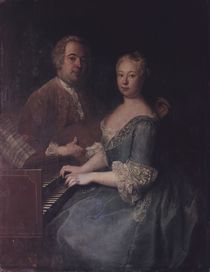 Karl-Heinrich Graun and his wife Anna-Louise von Antoine Pesne