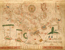 Provence and Italy, from a nautical atlas by Giovanni Xenodocus da Corfu