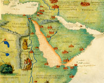 Ethiopia, the Red Sea and Saudi Arabia by Battista Agnese