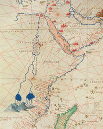 Part of Africa, from an Atlas of the World in 33 Maps von Battista Agnese