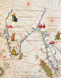 India and Malaysia, from an Atlas of the World in 33 Maps von Battista Agnese