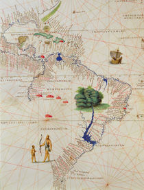South America, from an Atlas of the World in 33 Maps von Battista Agnese