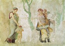 Eros being punished in the presence of Aphrodite by Roman Imperial Period
