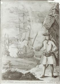 Captain Avery capturing the 'Ganj-i-Sawai' on 8th September 1695 by English School