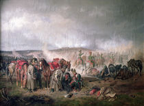 The death of Count Seinsheim at the Battle of Borodino in 1812 by Adam Albrecht