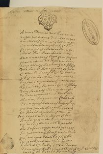 Napoleon's Birth Certificate von French School