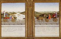 Allegorical triumphs of Federico da Montefeltro by Piero della Francesca