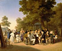 Politicians in the Tuileries Gardens by Louis Leopold Boilly