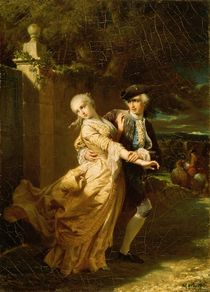 Lovelace Abducting Clarissa Harlowe by Edouard Louis Dubufe