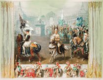 Knight tournament, 1854 by Adolph Friedrich Erdmann von Menzel