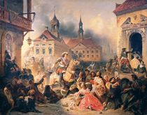 Peter the Great conquers Narva in 1704 by Alexander Ivanovich Sauerweid