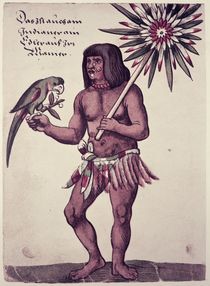 Amazon Indian, engraved by Theodore de Bry von John White