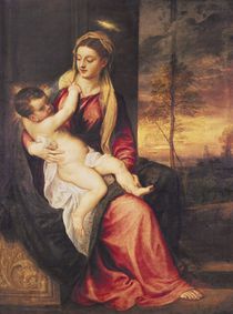 Virgin with Child at Sunset von Titian