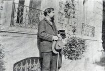 Claude Debussy in his garden by French Photographer