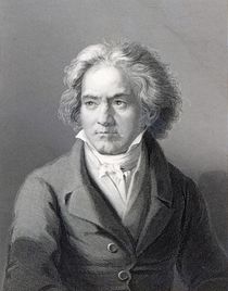 Ludwig van Beethoven, engraved by William Holl the Younger von August Karl Friedrich von Kloeber