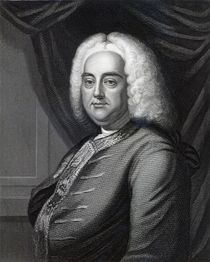 George Frederic Handel, engraved by Thomson von English School