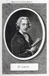 Dr. Arne, engraved for 'The Universal Magazine' by English School
