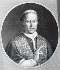 Pope Leo XII, engraved by Raffaele Persichini by Agostino Tofanelli