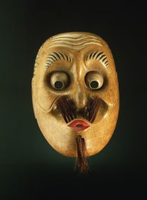 Comical Mask, Noh Theatre by Japanese School