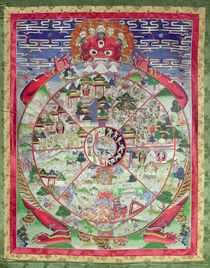 Dharmachakra, Wheel of Transmigratory Existence by Tibetan School