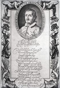 Hieronymus Frescobaldi, engraved by Christian Sas by Italian School