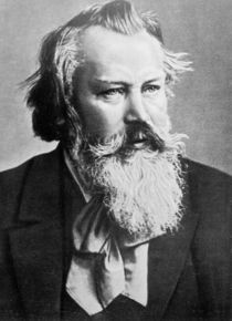 Johannes Brahms, 1879 by Austrian Photographer