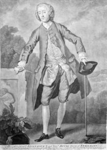 Gustavus Hamilton, engraved by Andrew Miller by William Hogarth
