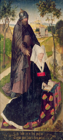 Guillemette de Montagu with Saint Guillaume von Rogier van der Weyden