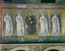 Christ enthroned with the angels by Byzantine School