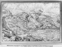 Alpine landscape, 1553 von Pieter the Elder Bruegel
