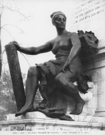Monument to Leon Gambetta, Force, cour Napoleon, Louvre, 1888 von Jean Paul Aube