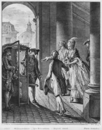 The Precautions, engraved by Pietro Antonio Martini 1777 by Jean Michel the Younger Moreau