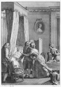 The visit of the doctor from Boson von Nicolas Andre Monsiau