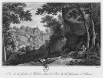 View of Heloise grotto in the park of La Garenne at Clisson von Claude Thienon