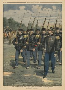 Elite troops of French army by French School
