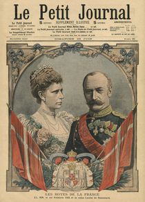 Guests of France, King Frederick VIII and Queen Louise of Denmark von French School