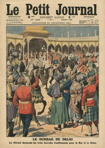 Delhi Durbar, illustration from 'Le Petit Journal' by French School